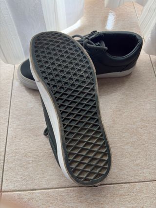 Vans Old Skool Pelle Zip Grigio Verde
