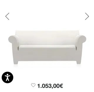 Bubble Club divano Kartell bianco