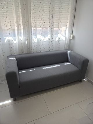 Sofá Ikea Gris Tela con forro