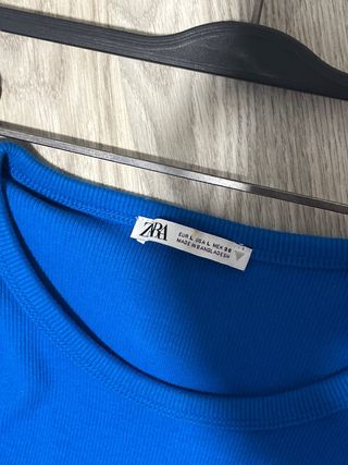 Vestido Zara Azul Talla L con Aberturas