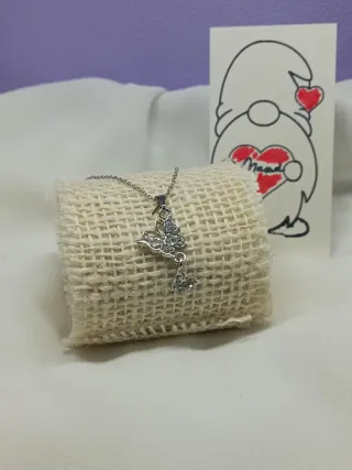 Colgante Mariposa Doble Plata