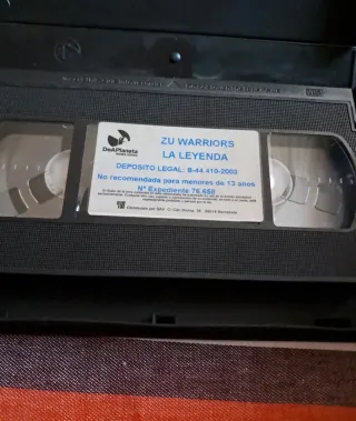 Pelicula VHS Zu Warriors La Leyenda