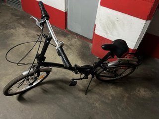 Bicicleta Plegable Negra