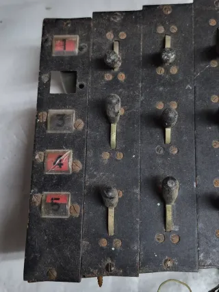 Panel conmutador Centralita Telefónica Antigua