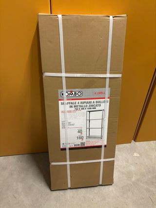 Scaffale Kombo 4 ripiani metallo zincato