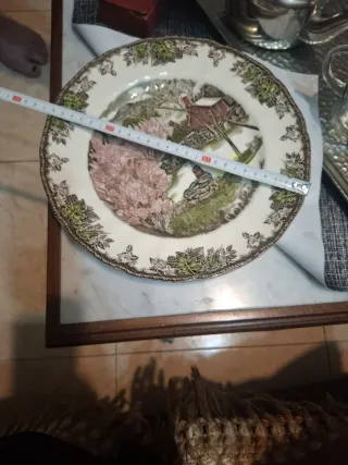 Platos de cerámica antiguos decorados