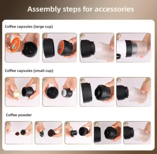 Macchina da caffè portatile 3 in 1