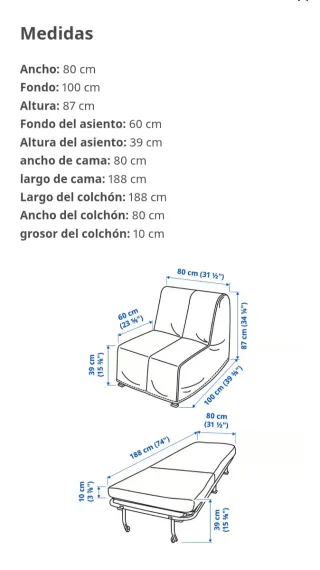 Sillón Cama Lycksele.