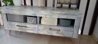 Pack Vitrina + Auxiliar + Mueble TV