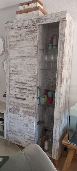 Pack Vitrina + Auxiliar + Mueble TV