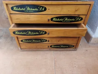 Cajonera Vintage Publicitaria Hilaturas Presencia