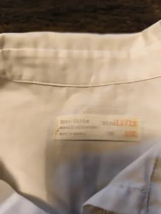 Camisa blanca niña Zara Talla 11-12