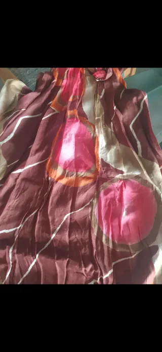 Vestido cóctel Zara estampado