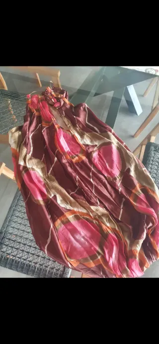 Vestido cóctel Zara estampado