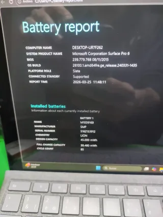 Microsoft Surface Pro 6 • i5 • 8GB RAM • 256GB SSD