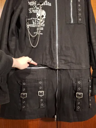 Chaqueta Gótica Lolita Negra