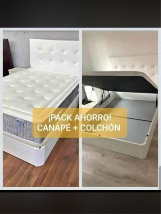 Canapé abatible polipiel