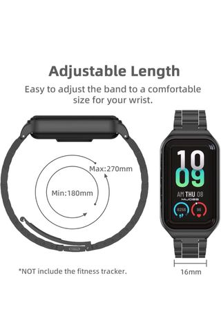 Correa Metal Negra Xiaomi Smart Band 9 Active