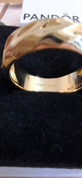Anello Pandora Fascia Larga Dune placcatura oro