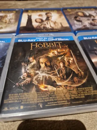 6 Blu-ray El Señor de los Anillos y El Hobbit