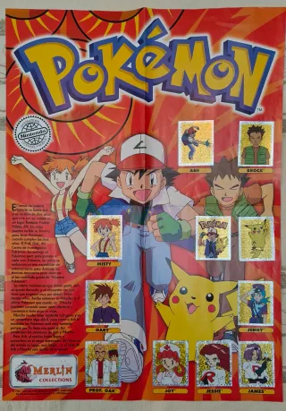 Álbum Cromos Pokémon Merlin ¡Hazte con todos!