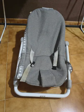 Hamaca bebé Jane gris estrellas