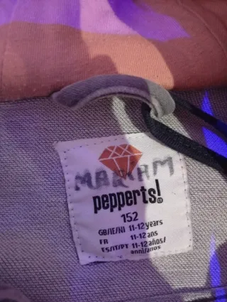 Chaqueta vaquera niña con capucha rosa