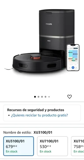 New XU3100/01 Philips Homerun 3000 robot aspirador