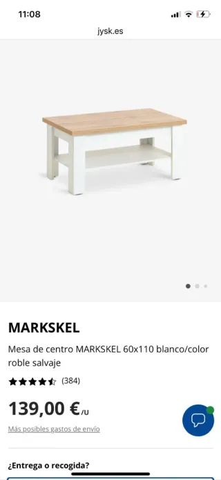 Mesa auxiliar madera marrón y blanca