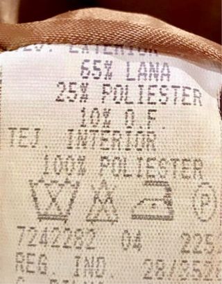 Blazer cuadros vintage marrón lana