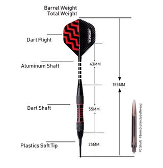 Set de dardos profesionales TURNART