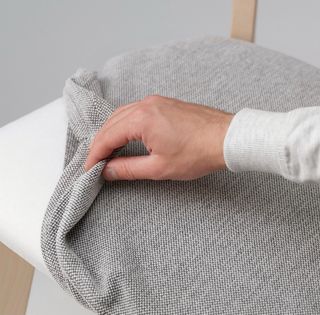 Silla Ikea LISABO Madera y Tela Gris