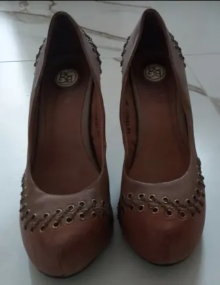 Scarpe con tacco donna marroni