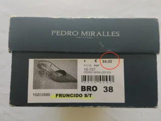Zapatos Pedro Miralles Piel Dorados