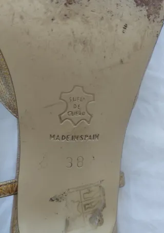 Zapatos Pedro Miralles Piel Dorados