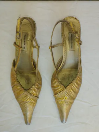 Zapatos Pedro Miralles Piel Dorados