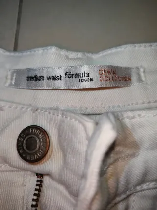 Shorts vaqueros blancos bordados