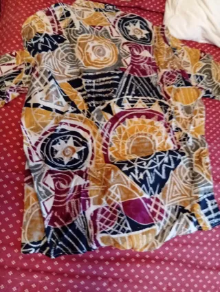 Giacca senape tg 54 e camicia fantasia tg 52 uomo