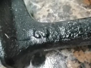 Forma antiga de sapateiro em ferro fundido