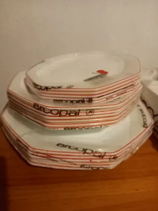 Vajilla Arcopal Vintage 6 Tazas y Platos