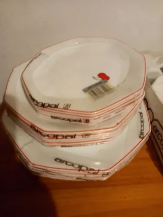 Vajilla Arcopal Vintage 6 Tazas y Platos