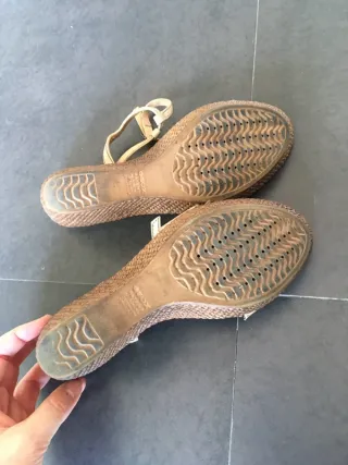 Sandalias cuña Geox beige 37