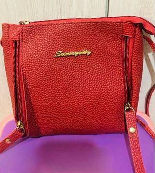 Borsa donna ecopelle rossa