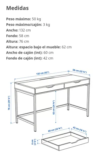 Escritorio Alex Ikea