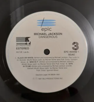 Vinilo 2LP Michael Jackson      "Dangerous" 1991