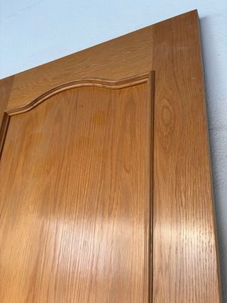 2 Puertas de madera maciza con marco