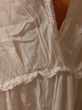 Camisón blanco mujer talla l.