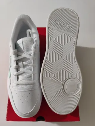 Zapatillas Reebok Juvenil Blancas y Verdes