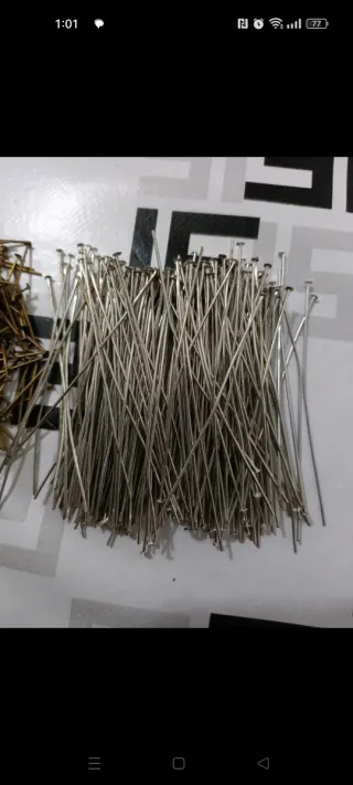 Pasadores bisutería bronce y plata