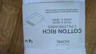 Pack de dos fundas de almohada Primark Algodón